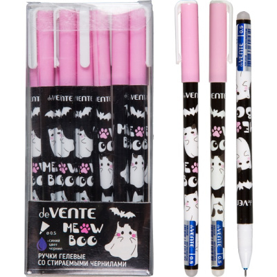 Фото Ручка гел 0,5 синяя Пиши-стирай deVENTE Ghost Meow 5051518 от производителя, с доставкой по Хабаровску