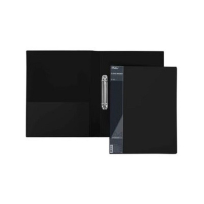 Фото Папка на 2 кольцах 40мм черная Hatber STANDARD 24AB4_00101 от производителя, с доставкой по Хабаровску