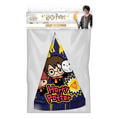 Фото Набор бумажных колпачков 6шт Harry Potter 296122 от производителя, с доставкой по Хабаровску