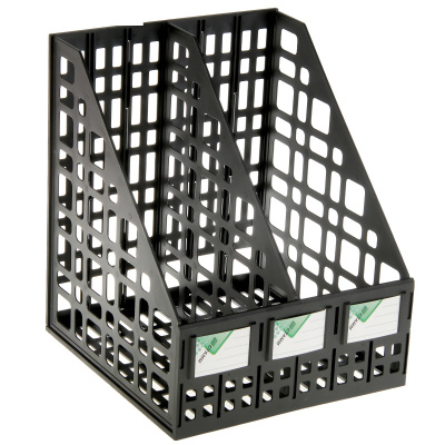 Фото Файл для бумаг 2-секционный пластик черный Стамм ЛТ816/01481 от производителя, с доставкой по Хабаровску