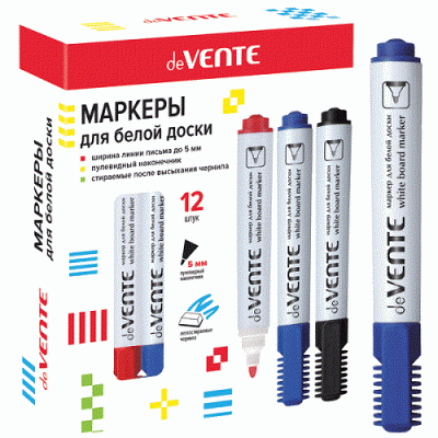 Фото Маркер для доски 5мм синий пулевидный deVENTE 5040305 от производителя, с доставкой по Хабаровску