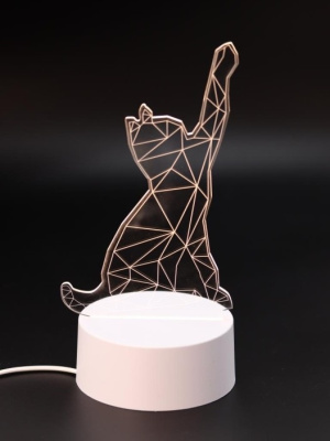 Ночник 3D iLikeGift Кошка LED 149-052