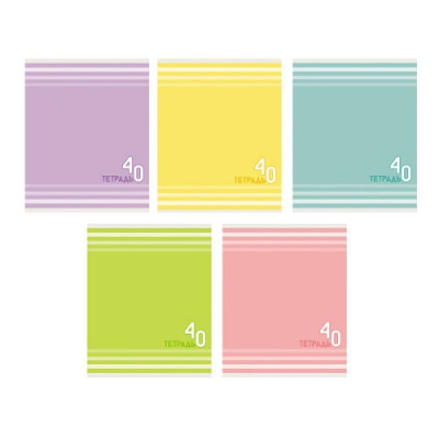 Фото Тетрадь 40л А5 линейка Однотонная серия ТЛ408318 от производителя, с доставкой по Хабаровску