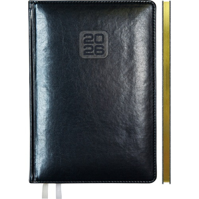 Фото Еженедельник А4 2026 deVENTE Bravo 128стр иск кожа синий 2236605 от производителя, с доставкой по Хабаровску