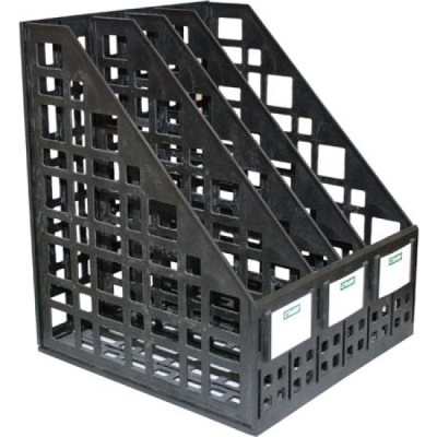 Фото Файл для бумаг 4-секционный пластик черный Стамм ЛТ83/63722 от производителя, с доставкой по Хабаровску