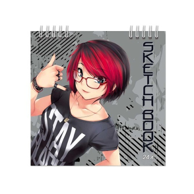 Фото Скетчбук 24л 145х145 на гребне Аниме Бг24-8 от производителя, с доставкой по Хабаровску