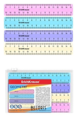 Фото Линейка 15см пластиковая ErichKrause Pastel пастель ассорти 49541 от производителя, с доставкой по Хабаровску