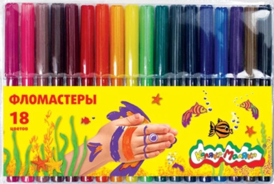 Фото Фломастеры 18цв Каляка-Маляка ФКМ18 от производителя, с доставкой по Хабаровску