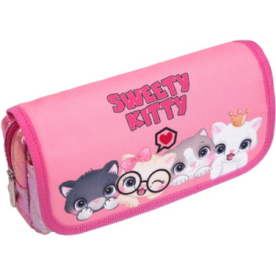 Фото Пенал 2отд deVENTE Sweet Cats 20,5x9,5x7см прямоугольный текстиль 7025294 от производителя, с доставкой по Хабаровску
