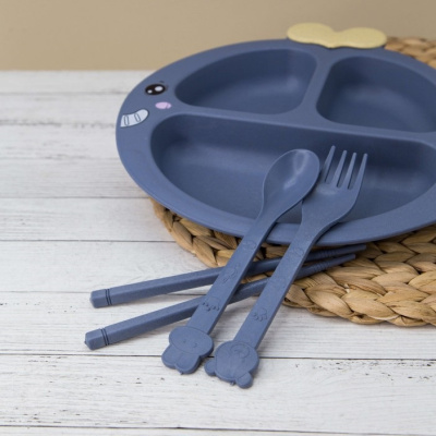 Тарелка пластиковая Whale blue 6533-02