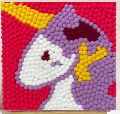 Фото Картина из помпонов на подрамнике Draw Me! Единорог 20х20см 156-LQ-026 от производителя, с доставкой по Хабаровску