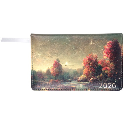 Фото Еженедельник-планинг карманный 2026 deVENTE Nature 128стр иск кожа коричневый с дизайном 2239637 от производителя, с доставкой по Хабаровску