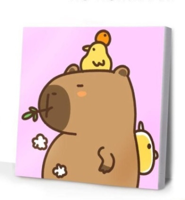Фото Картина по номерам Draw Me! Capybara and ducks 20х20см 156-YT080K от производителя, с доставкой по Хабаровску