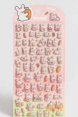 Фото Наклейки объемные Pink hare YT-HB165 от производителя, с доставкой по Хабаровску