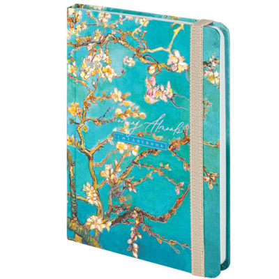 Фото Ежедневник А5 без дат BRAUBERG Almond 256стр твердый переплет на резинке 114568 от производителя, с доставкой по Хабаровску