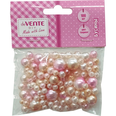 Фото Бусины круглые перламутровые deVENTE Pink Dream 100шт французкая сирень 8001206 от производителя, с доставкой по Хабаровску