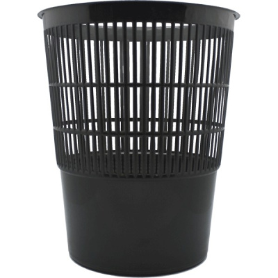 Фото Корзина для бумаг 14л пластик черная сетчатая Attomex 4106702 от производителя, с доставкой по Хабаровску