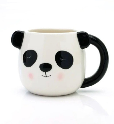 Кружка керамическая 450гр Panda with ears white FC191097