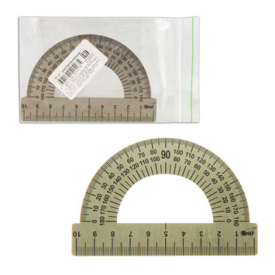 Фото Транспортир металлический 10см 180° ТС-10 от производителя, с доставкой по Хабаровску