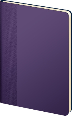 Фото Ежедневник недатированный Lamark Velvet Premium FLEX A5 фиолетовый, 256 стр., кремовый блок, закругл от производителя, с доставкой по Хабаровску