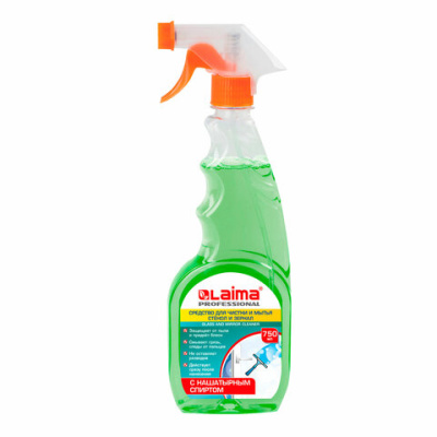 Средство д-стекол и зеркал ЛАЙМА PROFESSIONAL с нашатырным спиртом 750мл 604745