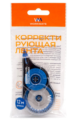 Фото Штрих-лента 5ммх12м Workmate черно-голубой 15-6274 от производителя, с доставкой по Хабаровску
