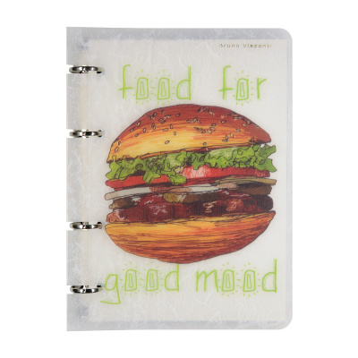 Фото Тетрадь 80л А5 клетка на кольцах со сменным блоком FAST FOOD 7-80-633/09  от производителя, с доставкой по Хабаровску