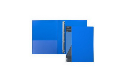 Фото Папка на 4 кольцах 25мм синяя Hatber STANDARD 4АВ4_00109 от производителя, с доставкой по Хабаровску