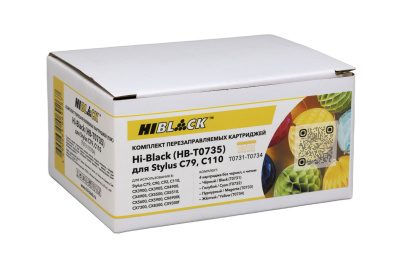 Комплект ПЗК Hi-Black (T0731-T0734) для Epson C79/C110, 4 цв