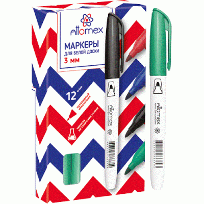 Фото Маркер для доски 3мм зеленый пулевидный Attomex 5040704 от производителя, с доставкой по Хабаровску