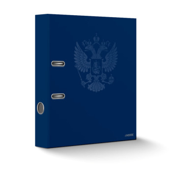 Фото Папка-регистратор 75мм ламинированная deVENTE Герб темно-синяя 3091100  от производителя, с доставкой по Хабаровску