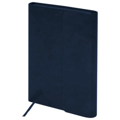 Фото Ежедневник А5 без дат BRAUBERG Magnetic X 320стр с магнитным клапаном иск кожа темно-синий 113279 от производителя, с доставкой по Хабаровску