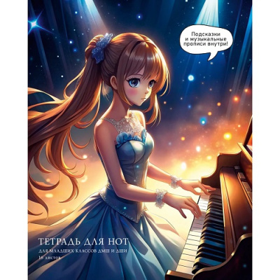 Фото Тетрадь для нот 16л А5 Сказочная соната ТН16256 от производителя, с доставкой по Хабаровску