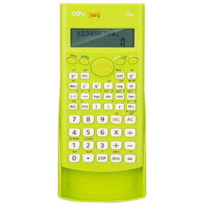 Фото Калькулятор Deli E1710A/GRN (10 + 2 разряда, 240 функций) зеленый 1407145 от производителя, с доставкой по Хабаровску
