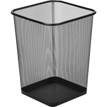 Фото Корзина для бумаг deVENTE 22x16,5x27,5см КВАДРАТНАЯ сетчатая металлическая ЧЕРНАЯ 4106001 от производителя, с доставкой по Хабаровску