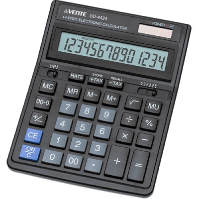 Фото Калькулятор deVENTE DD-4424 (14 разрядный) черный 4031315 от производителя, с доставкой по Хабаровску