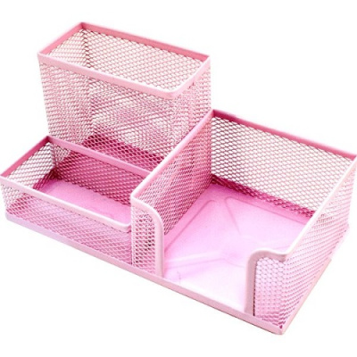 Фото Органайзер настольный пустой deVENTE металлический розовый 4104911 от производителя, с доставкой по Хабаровску