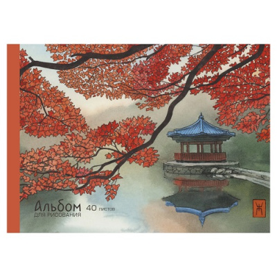 Фото Альбом для рисования А4 40л Японский сад А402414 от производителя, с доставкой по Хабаровску