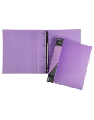 Фото Папка на 4 кольцах 40мм полупрозрачная фиолетовая Hatber DIAMON 4AB4_02021 от производителя, с доставкой по Хабаровску