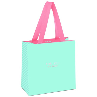 Фото Пакет подарочный 20х20х10см MESHU Bright turquoise матовая ламинация MS_45776 от производителя, с доставкой по Хабаровску