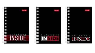 Фото Записная книжка А7 40л клетка на гребне INSIDE 40ЗК7В1гр 076718 от производителя, с доставкой по Хабаровску