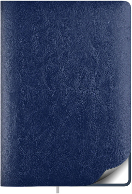 Фото Ежедневник недатированный Lamark Sigma FLEX A5 синий, 256 стр., закругленные углы, ляссе, белый блок от производителя, с доставкой по Хабаровску