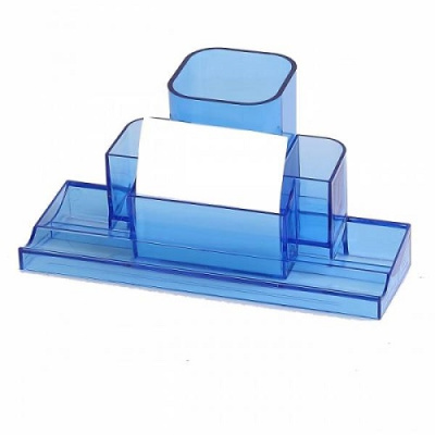 Фото Органайзер настольный пустой deVENTE Tower полупрозрачный синий 4102507 от производителя, с доставкой по Хабаровску