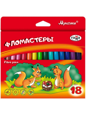 Фото Фломастеры 18цв Гамма Мультики 180319_06 от производителя, с доставкой по Хабаровску