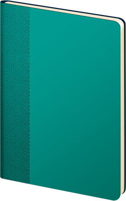 Фото Ежедневник недатированный Lamark Velvet Premium FLEX A5 мятный, 256 стр., кремовый блок, закругленны от производителя, с доставкой по Хабаровску