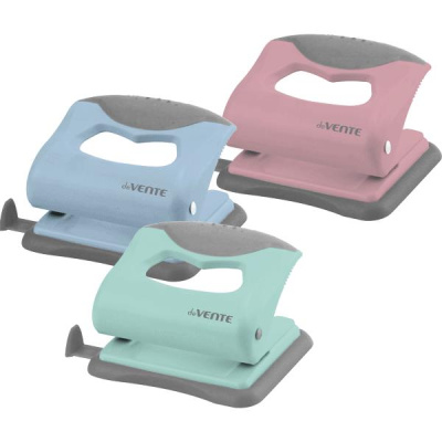 Фото Дырокол 20л с линейкой deVENTE Pastel ассорти 4020901 от производителя, с доставкой по Хабаровску