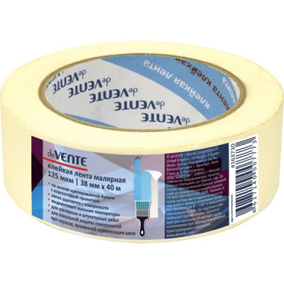 Фото Лента малярная 38ммх40м deVENTE 4163710/3101/3708(48) от производителя, с доставкой по Хабаровску