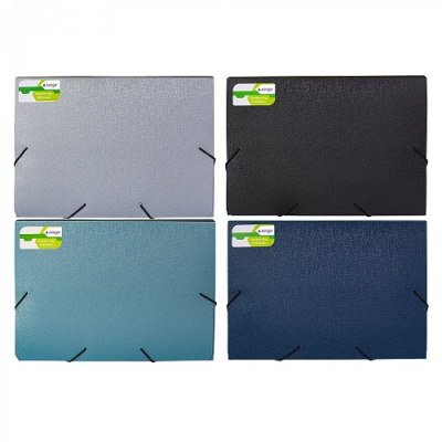 Фото Папка на резинках А4 600мкм 33мм Alingar Metallic ассорти AL0972M от производителя, с доставкой по Хабаровску