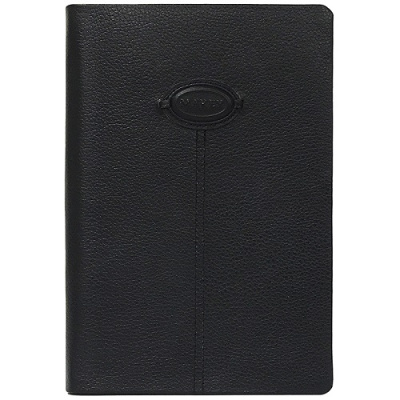 Фото Ежедневник А5 в кожаном переплете с художественной вставкой черный 088-08-55/1 от производителя, с доставкой по Хабаровску