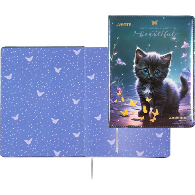 Фото Дневник школьный 1-11кл 48л А5 deVENTE Beautiful Cat 2020539 от производителя, с доставкой по Хабаровску